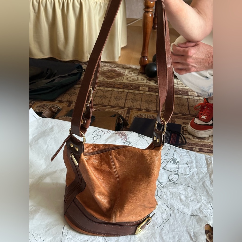 Brown Leather Shoulder Bag